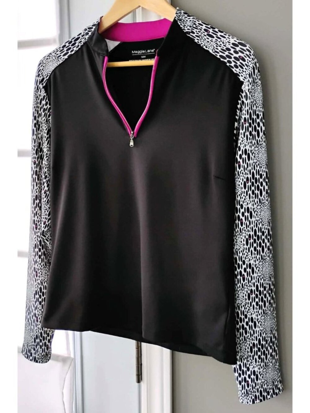 Maggie Lane Black 1/4 Zip Pullover